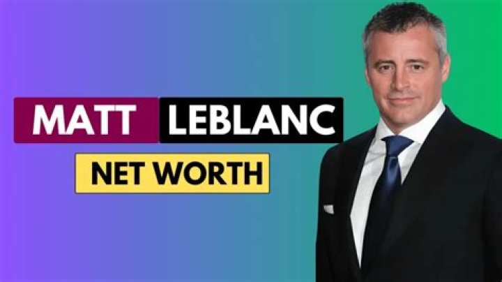 Matt LeBlanc Net Worth: A Comprehensive Look at the Actor's Career and Wealth