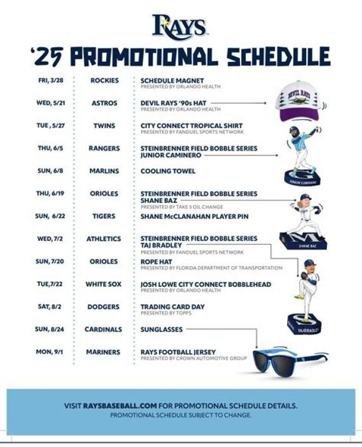 Rays Promo Schedule: Your Ultimate Guide to Unbeatable Deals